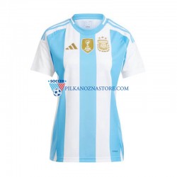 Argentyna Koszulka Damska Domowy Copa America 2024 Krótkie Rękawy