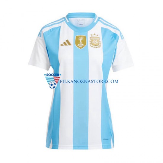 Argentyna Koszulka Damska Domowy Copa America 2024 Krótkie Rękawy