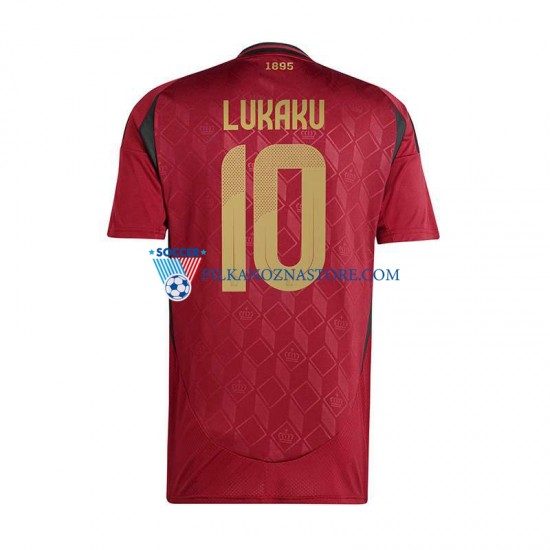 Belgia Romelu Lukaku 10 Koszulka Męska Domowy Euro 2024 Krótkie Rękawy