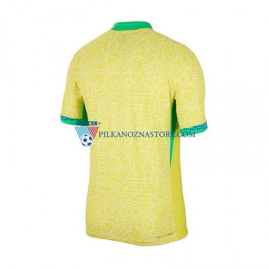 Brazylia Koszulka Męska Domowy Copa America 2024 Krótkie Rękawy