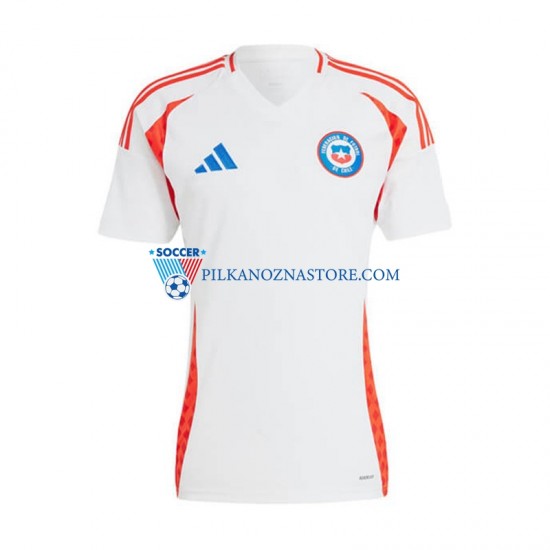 Chile Koszulka Męska Wyjazdowy Copa America 2024 Krótkie Rękawy