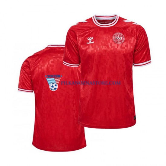 Dania Koszulka Męska Domowy Euro 2024 Krótkie Rękawy