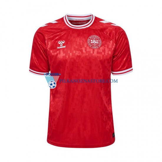 Dania Koszulka Męska Domowy Euro 2024 Krótkie Rękawy