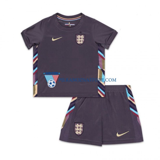 Anglia dla Dzieci Koszulka Wyjazdowy Euro 2024 Krótkie Rękawy