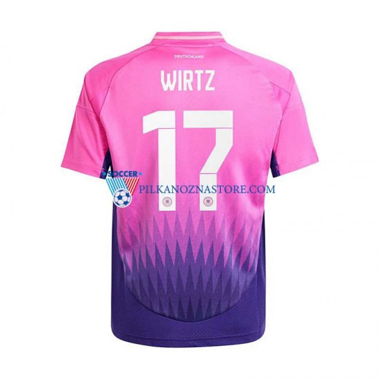 Niemcy Florian Wirtz 17 Koszulka Męska Wyjazdowy Euro 2024 Krótkie Rękawy