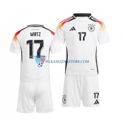 Niemcy dla Dzieci Florian Wirtz 17 Koszulka Domowy Euro 2024 Krótkie Rękawy