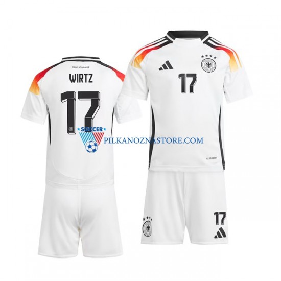 Niemcy dla Dzieci Florian Wirtz 17 Koszulka Domowy Euro 2024 Krótkie Rękawy