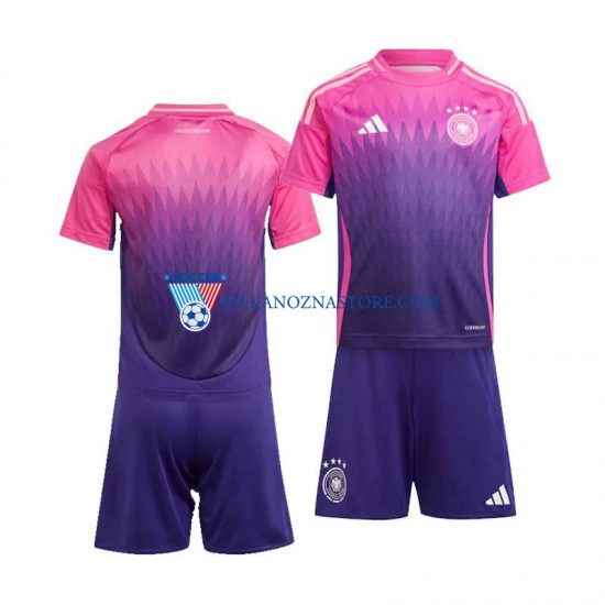 Niemcy dla Dzieci Koszulka Wyjazdowy Euro 2024 Krótkie Rękawy