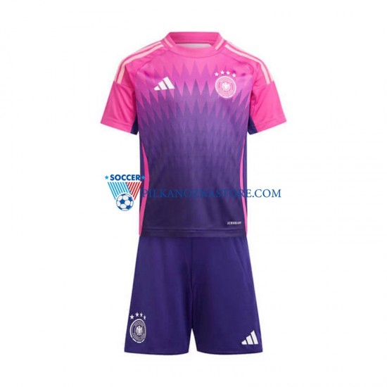 Niemcy dla Dzieci Koszulka Wyjazdowy Euro 2024 Krótkie Rękawy