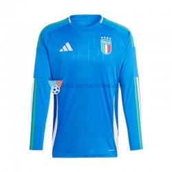 Włochy Koszulka Męska Domowy Euro 2024 Długie Rękawy