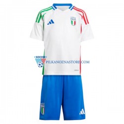 Włochy dla Dzieci Koszulka Wyjazdowy Euro 2024 Krótkie Rękawy