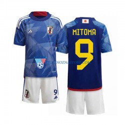 Japonia dla Dzieci Mitoma 9 Koszulka Domowy MŚ 2022 Krótkie Rękawy