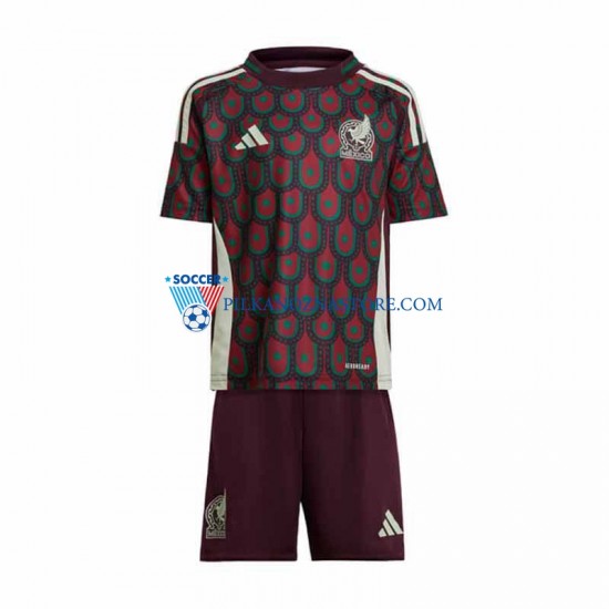 Meksyk dla Dzieci Koszulka Domowy Copa America 2024 Krótkie Rękawy