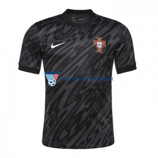 Strój Bramkarski Portugalia Koszulka Męska Wyjazdowy Euro 2024 Krótkie Rękawy