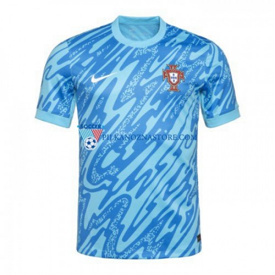 Strój Bramkarski Portugalia Koszulka Męska Trzeci Euro 2024 Krótkie Rękawy