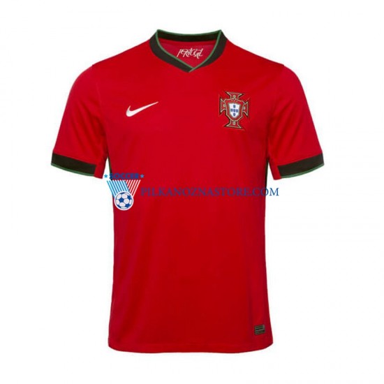 Portugalia Koszulka Męska Domowy Euro 2024 Krótkie Rękawy