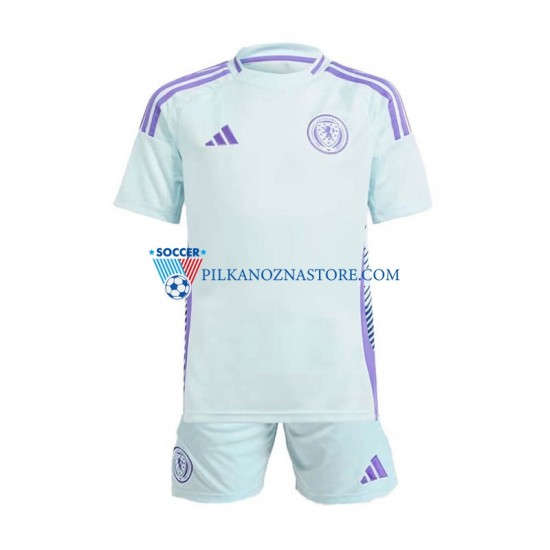 Szkocja dla Dzieci Koszulka Wyjazdowy Euro 2024 Krótkie Rękawy