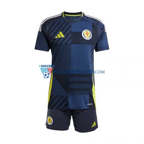 Szkocja dla Dzieci Koszulka Domowy Euro 2024 Krótkie Rękawy