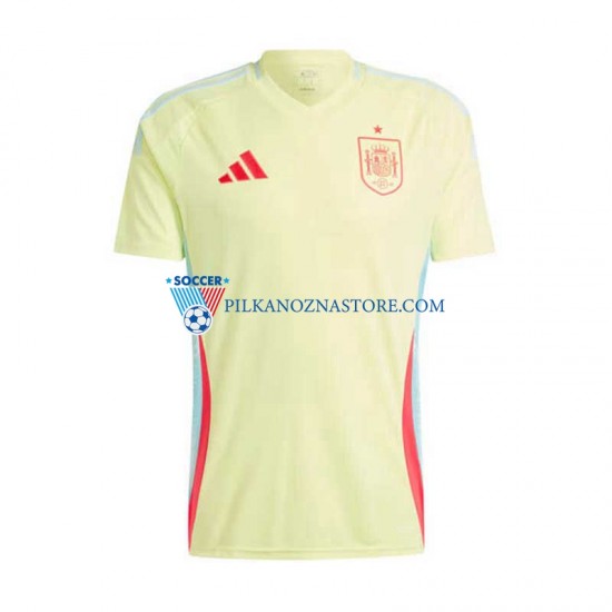 Hiszpania Koszulka Męska Wyjazdowy Euro 2024 Krótkie Rękawy