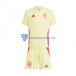 Hiszpania dla Dzieci Koszulka Wyjazdowy Euro 2024 Krótkie Rękawy