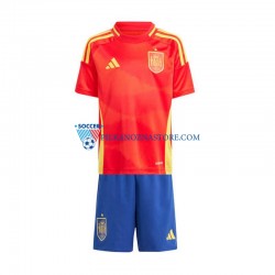 Hiszpania dla Dzieci Koszulka Domowy Euro 2024 Krótkie Rękawy