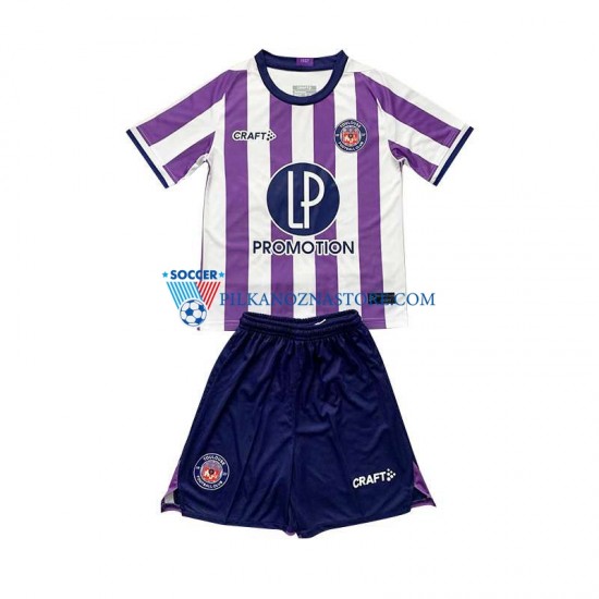 Toulouse FC dla Dzieci Koszulka Domowy 2023-2024 Krótkie Rękawy