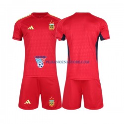 Strój Bramkarski Argentyna dla Dzieci Koszulka Wyjazdowy MŚ 2022 Krótkie Rękawy