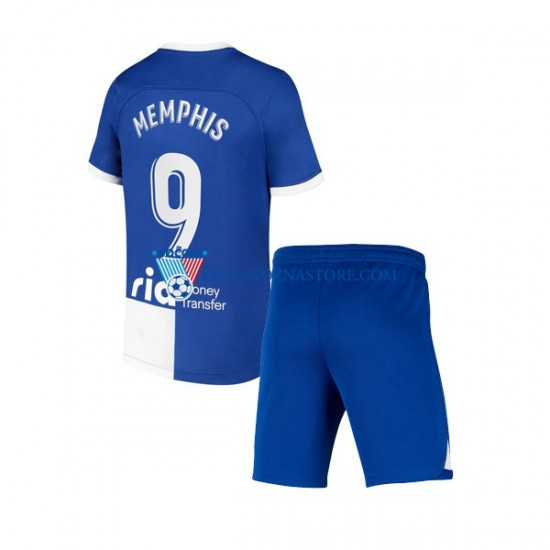 Atlético Madryt dla Dzieci Memphis 9 120 Anniversary Koszulka Domowy 2022-2023 Krótkie Rękawy