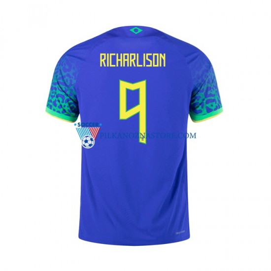 Brazylia RICHARLISON 9 Koszulka Męska Wyjazdowy 2022 Krótkie Rękawy
