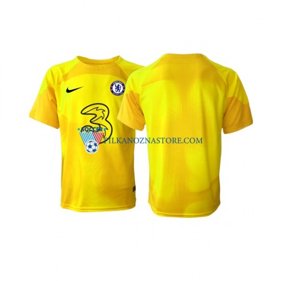 Strój Bramkarski Chelsea Koszulka Męska Wyjazdowy 2022-2023 Krótkie Rękawy
