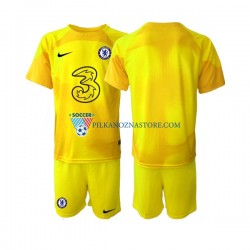 Strój Bramkarski Chelsea dla Dzieci Koszulka Wyjazdowy 2022-2023 Krótkie Rękawy