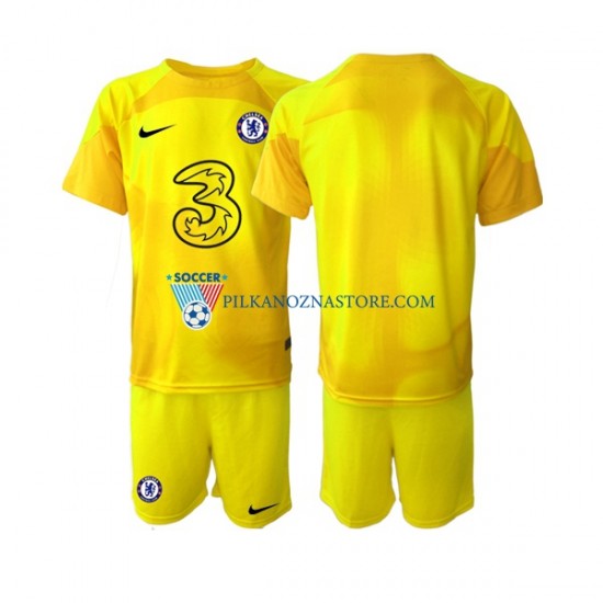 Strój Bramkarski Chelsea dla Dzieci Koszulka Wyjazdowy 2022-2023 Krótkie Rękawy
