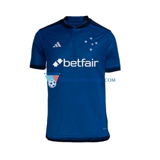 Cruzeiro Koszulka Męska Domowy 2023 Krótkie Rękawy