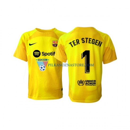 Strój Bramkarski FC Barcelona Ter Stegen 1 Koszulka Męska Czwarty 2022-2023 Krótkie Rękawy