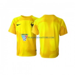 Strój Bramkarski Francja Koszulka Męska Trzeci MŚ 2022 Krótkie Rękawy