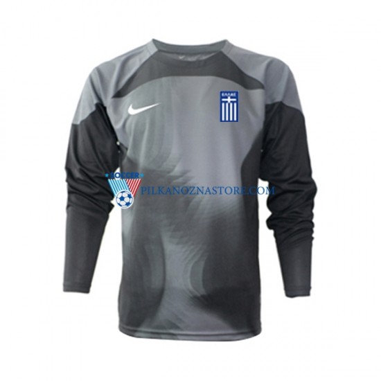 Strój Bramkarski Grecja Koszulka Męska Wyjazdowy 2022-2023 Długie Rękawy
