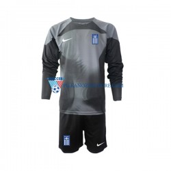 Strój Bramkarski Grecja dla Dzieci Koszulka Wyjazdowy 2022-2023 Długie Rękawy