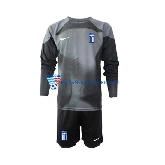 Strój Bramkarski Grecja dla Dzieci Koszulka Wyjazdowy 2022-2023 Długie Rękawy