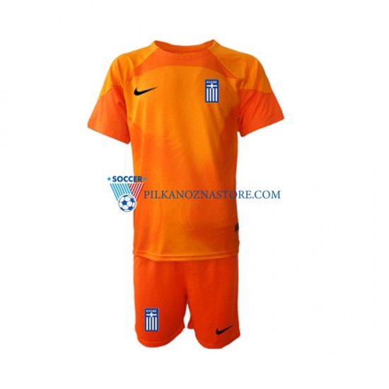 Strój Bramkarski Grecja dla Dzieci Koszulka Trzeci 2022-2023 Krótkie Rękawy