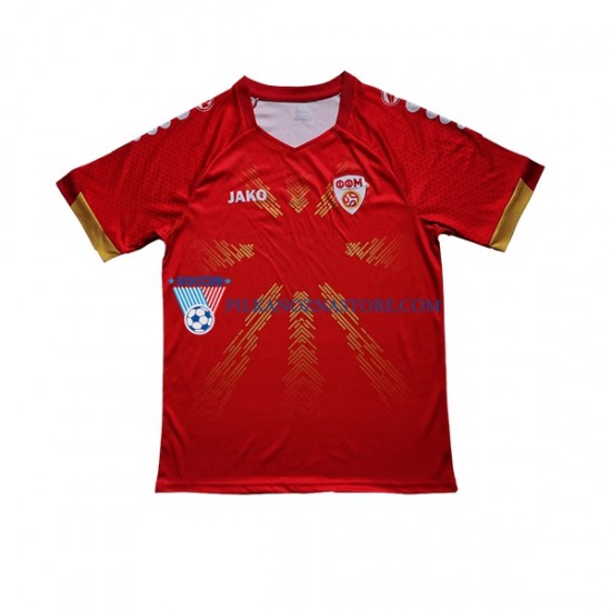 Macedonia Północna Koszulka Męska Domowy 2023 Krótkie Rękawy