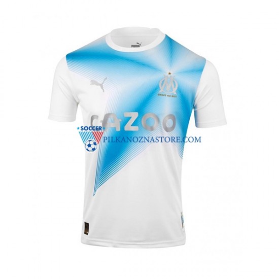 Olympique Marsylia Anniversary Koszulka Męska Domowy 2023 2022 Krótkie Rękawy