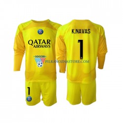 Strój Bramkarski Paris Saint-Germain dla Dzieci K.NAVAS 1 Koszulka Trzeci 2022-2023 Długie Rękawy
