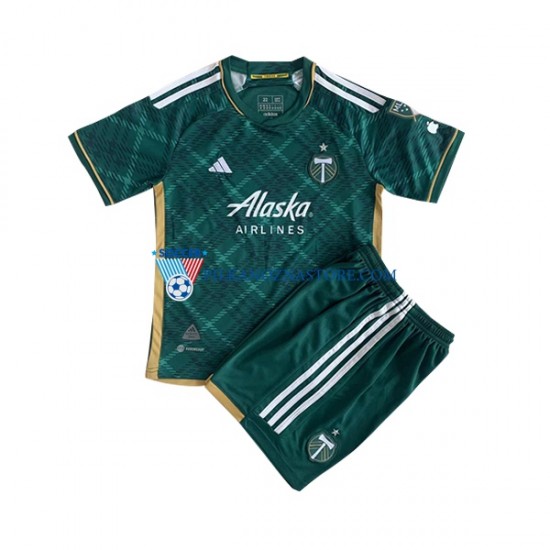 Portland Timbers dla Dzieci FC Koszulka Domowy 2023 Krótkie Rękawy