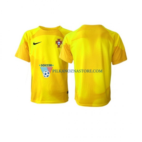 Strój Bramkarski Portugalia Koszulka Męska Domowy MŚ 2022 Krótkie Rękawy