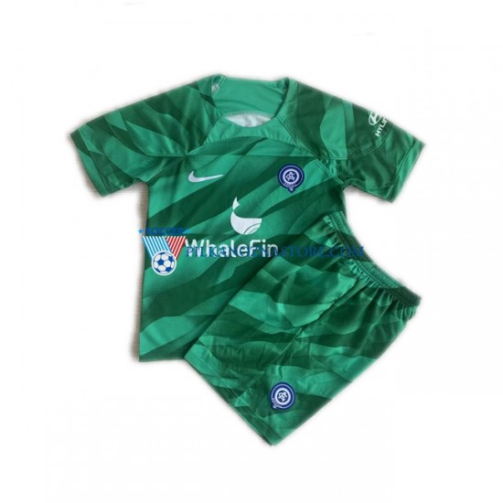 Strój Bramkarski Atlético Madryt dla Dzieci Koszulka Wyjazdowy 2023-2024 Krótkie Rękawy