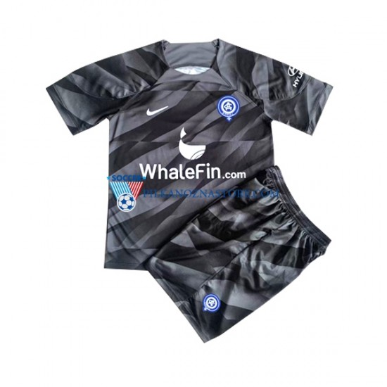 Strój Bramkarski Atlético Madryt dla Dzieci Koszulka Domowy 2023-2024 Krótkie Rękawy