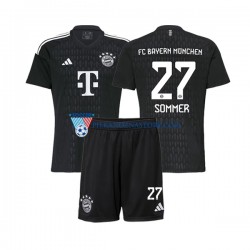 Strój Bramkarski Bayern Monachium dla Dzieci Yann Sommer 27 Koszulka Domowy 2023-2024 Krótkie Rękawy
