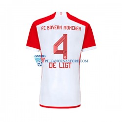 Bayern Monachium Matthijs de Ligt 4 Koszulka Męska Domowy 2023-2024 Krótkie Rękawy