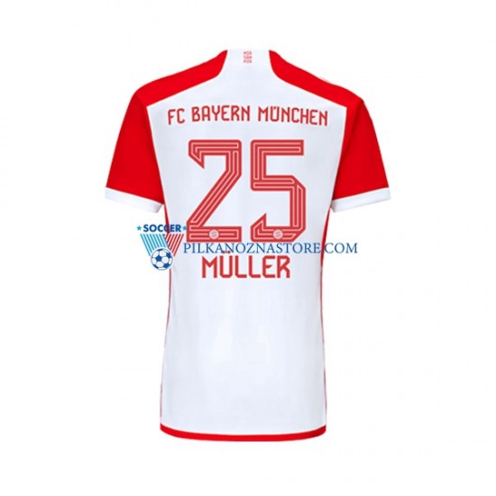 Bayern Monachium Thomas Muller 25 Koszulka Męska Domowy 2023-2024 Krótkie Rękawy