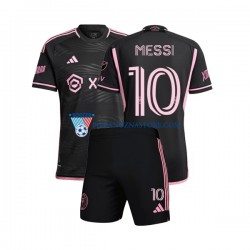 Inter Miami dla Dzieci Lionel Messi 10 Koszulka Wyjazdowy 2023 Krótkie Rękawy
